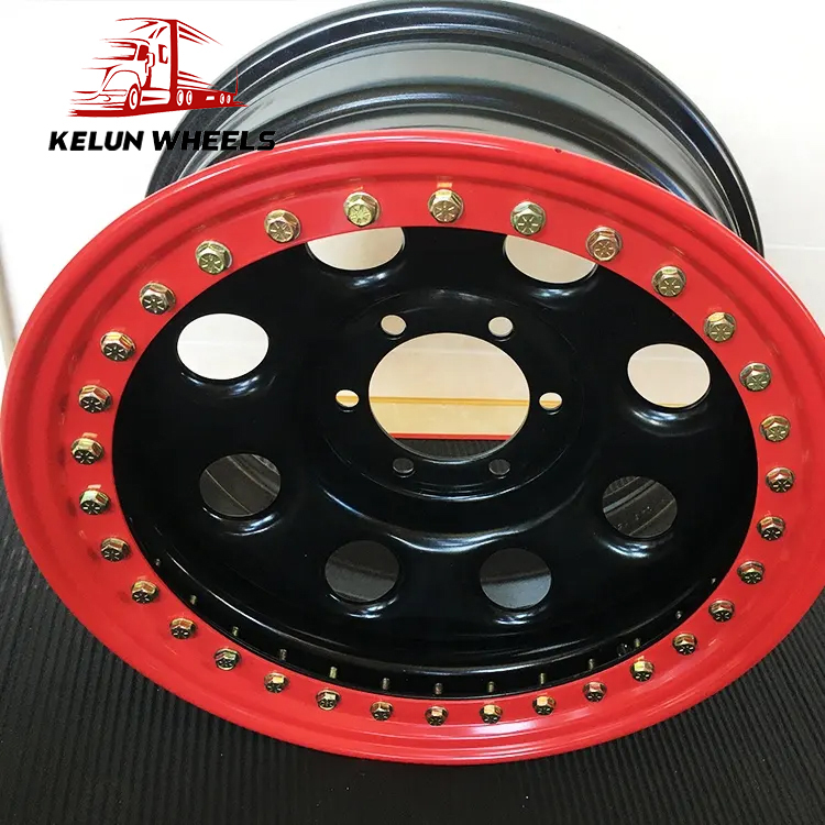 Sale of 4x4 car different color 17X7 steel beadlocks wheels rims