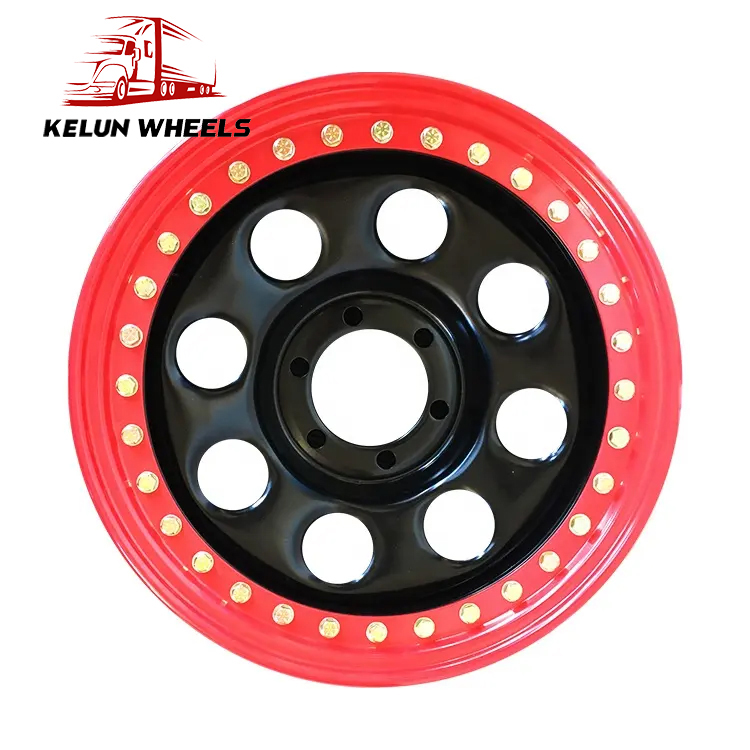 Sale of 4x4 car different color 17X7 steel beadlocks wheels rims