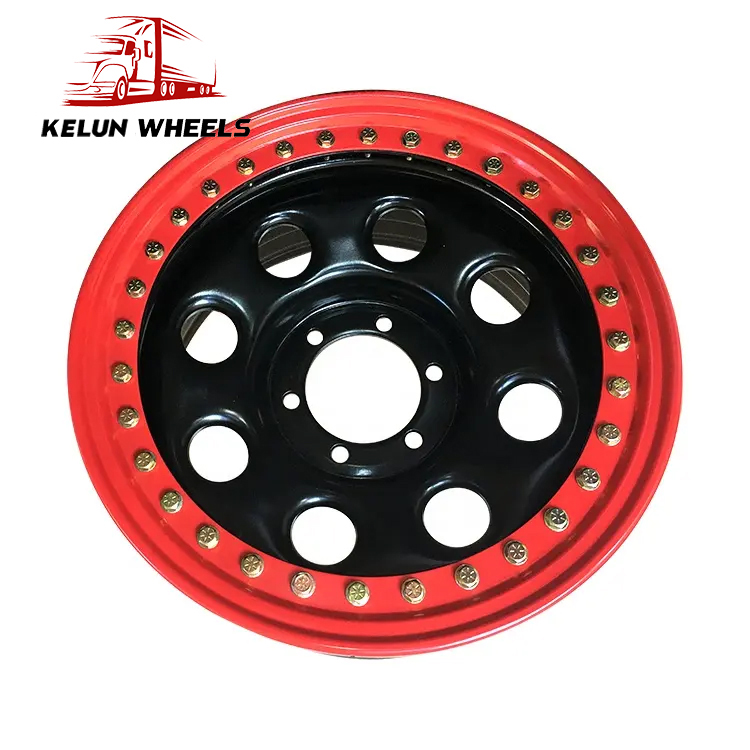 Sale of 4x4 car different color 17X7 steel beadlocks wheels rims