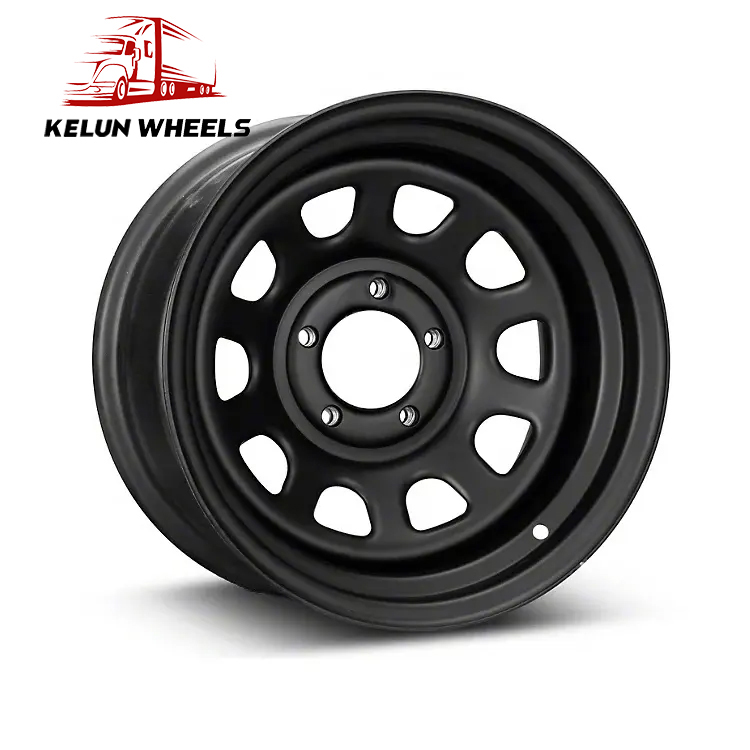 Export 15X9 beadlock black steel wheel rims for 4x4 SUV Car